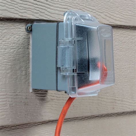 an electric box is outside|outdoor wall mounted electrical box.